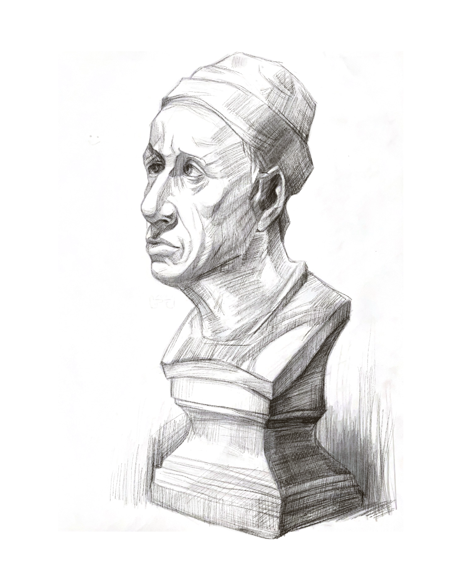 Classical bust study