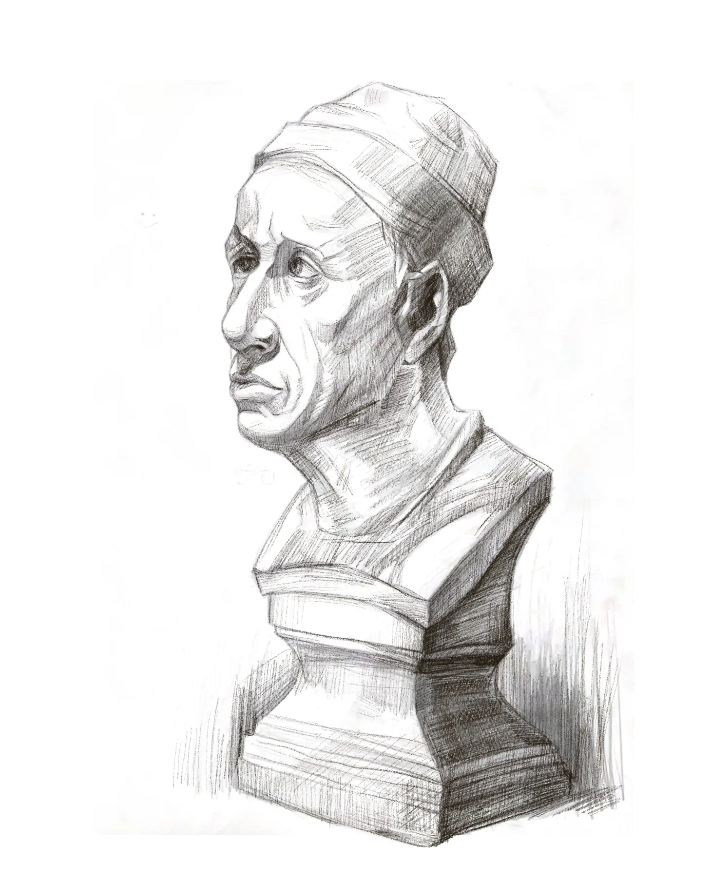 Classical bust study