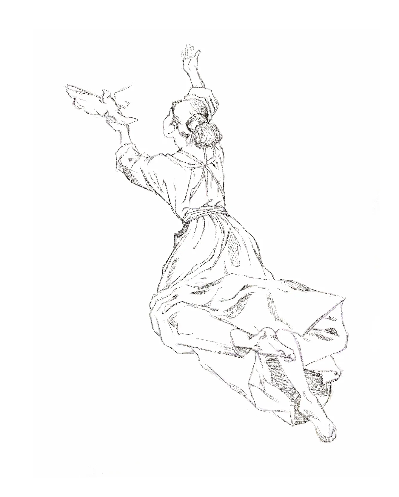 Leaping figure dynamic