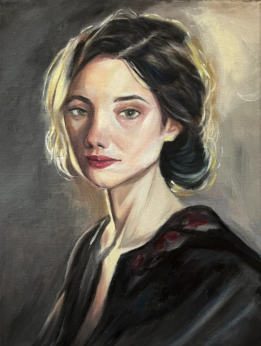 Oil study female